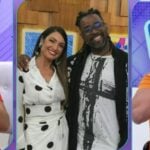 Isabele Benito, Patrícia Poeta, Manoel Soares e Léo Dias no Fofocalizando (Foto: Reprodução / SBT)