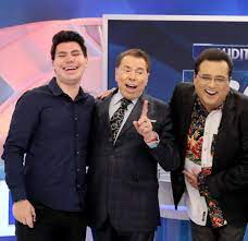 João Pedro, Silvio Santos e Geraldo Luís - Foto Reprodução SBT