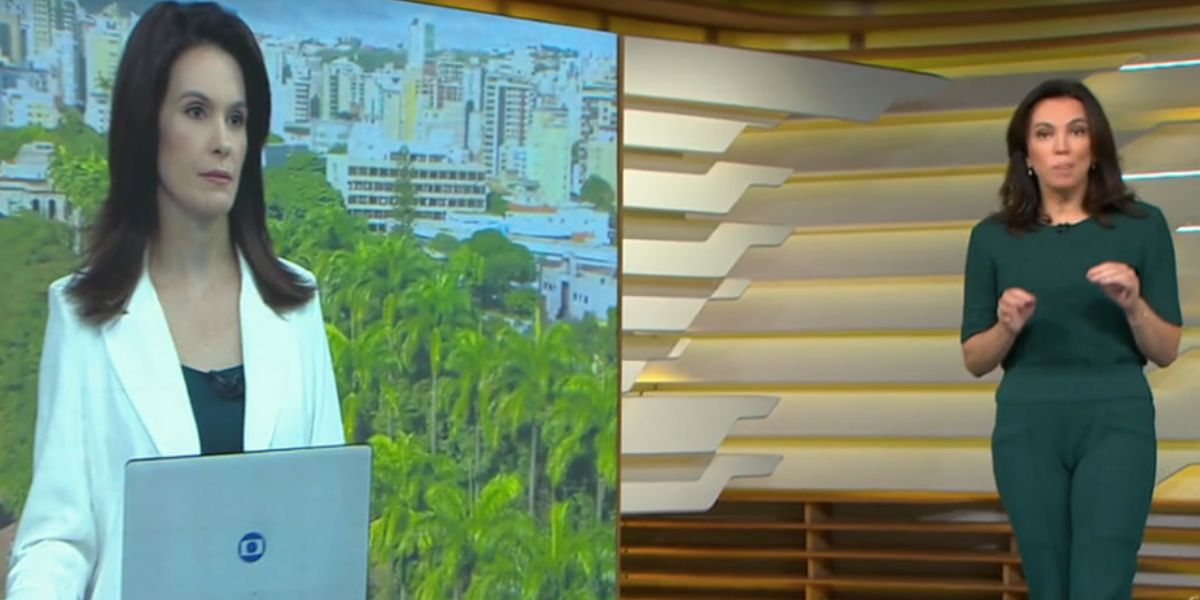 Liliana Araújo e Ana Paula Araújo no Bom Dia Brasil (Foto: Reprodução / Globo)