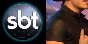 Logo do SBT em luto pelo ator Julián Figueroa- Foto Reprodução Internet