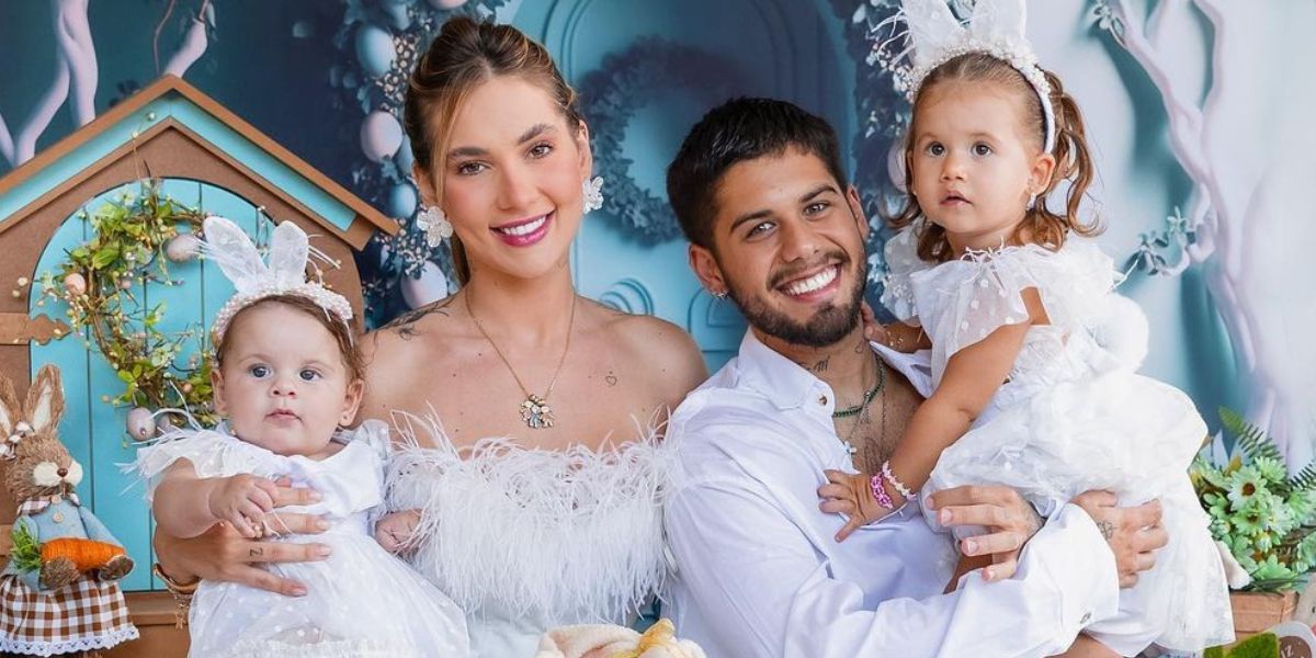 Maria Flor, Virgínia Fonseca, Zé Felipe e Maria Alice (Foto: Veruska Toledo)