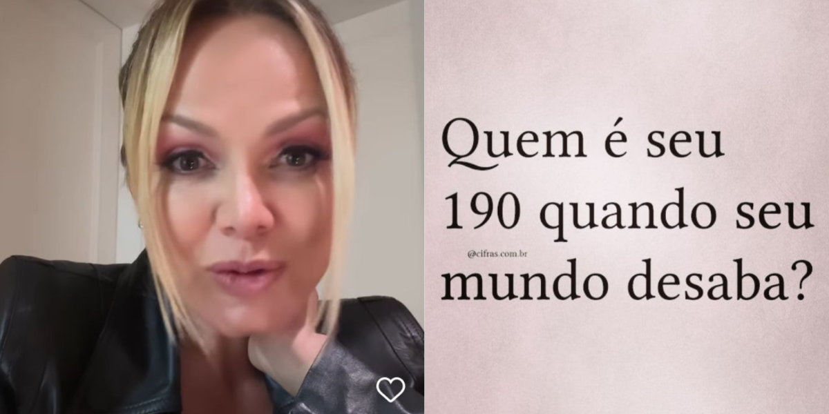 Publicação de Eliana e vídeo se pronunciando via stories (Reprodução/Montagem-Tv Foco)