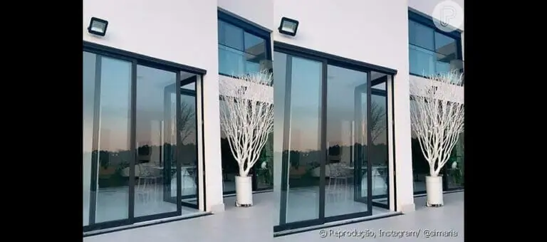 Portas de vidro da mansão de Simaria, de R$ 2,9 milhões em São Paulo - Foto Reprodução Internet