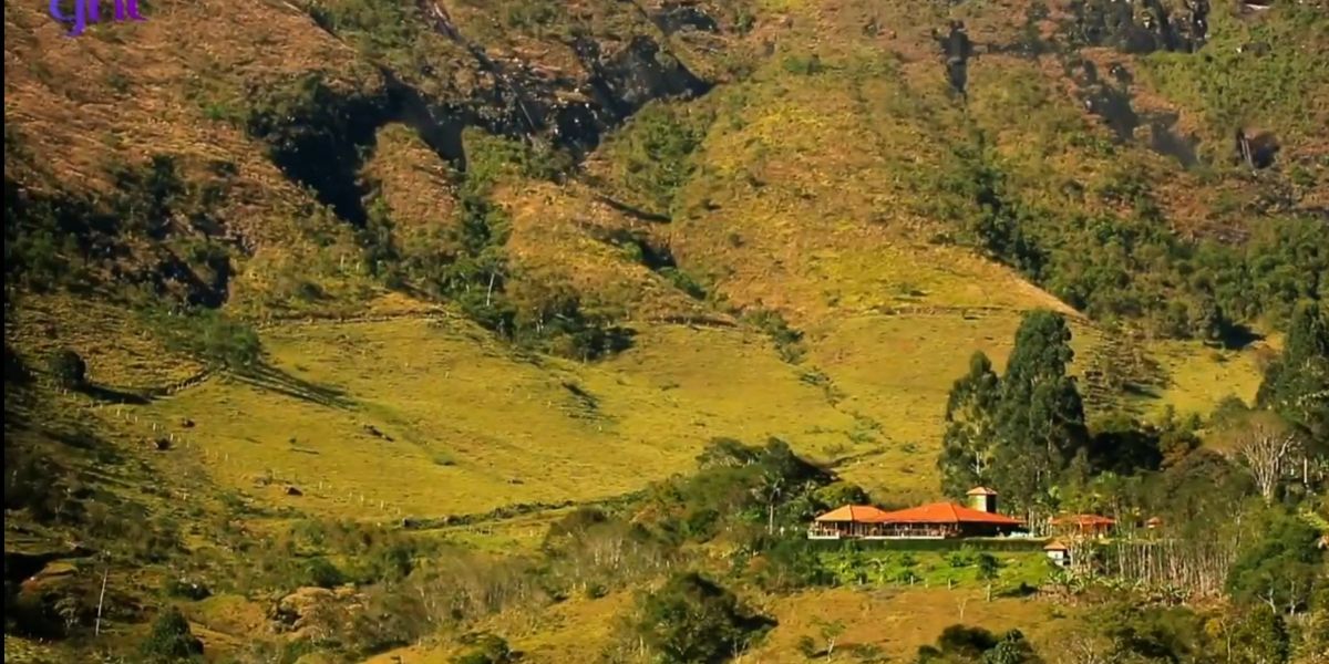 Vista da Fazenda absurda de Marcos Palmeira, de 200 hectares, em Teresópolis, Rio de Janeiro - Foto Reprodução Internet