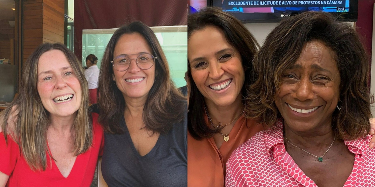 Ana Luiza Guimarães publicou fotos com Susana Naspolini e Glória Maria (Foto: Reprodução/Instagram)