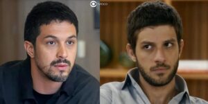 Ari (Chay Suede) e Oto (Romulo Estrela) em cenas de Travessia (Foto: Reprodução / Globo)