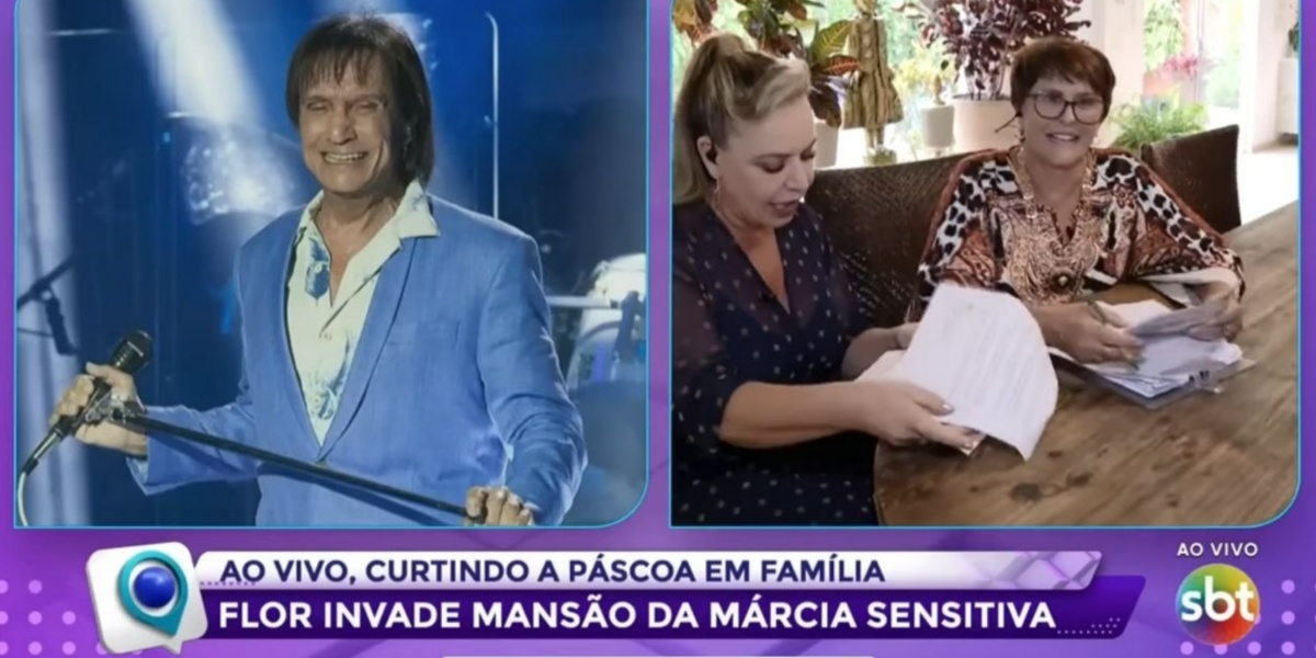 Márcia Sensitiva deu previsão sobre Roberto Carlos no "Fofocalizando" (Foto: Reprodução/SBT)