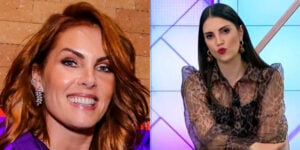 Ana Hickmann e Chris Flores, apresentavam o Hoje Em Dia, na Record, juntas (Foto Reprodução/Montagem/Tv Foco)