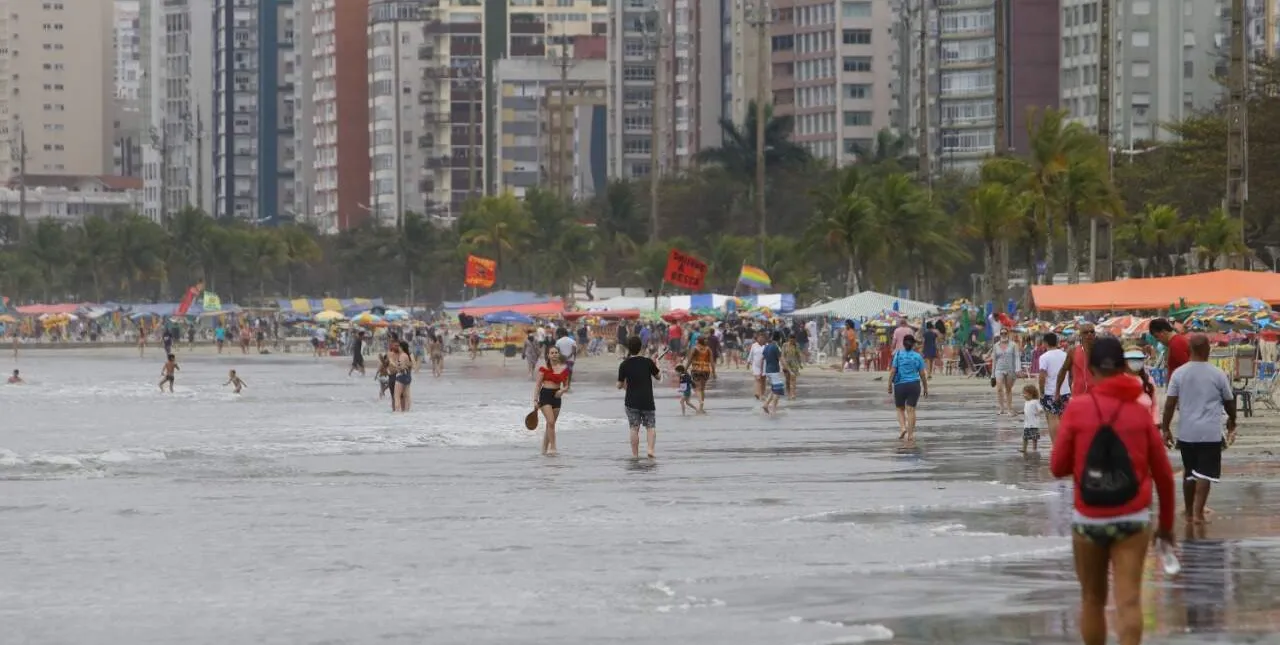 Litoral de São Paulo é uma das regiões que será atingida pela queda de temperatura (Foto Reprodução/Internet)