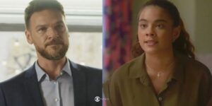 Theo (Emilio Dantas) e Jenifer (Bella Campos) em cenas de Vai na Fé (Foto: Reprodução / Globo)