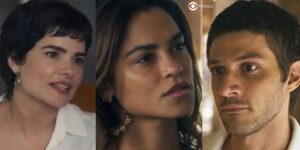 Leonor, Brisa e Ari em cenas de Travessia (Foto: Reprodução / Globo)