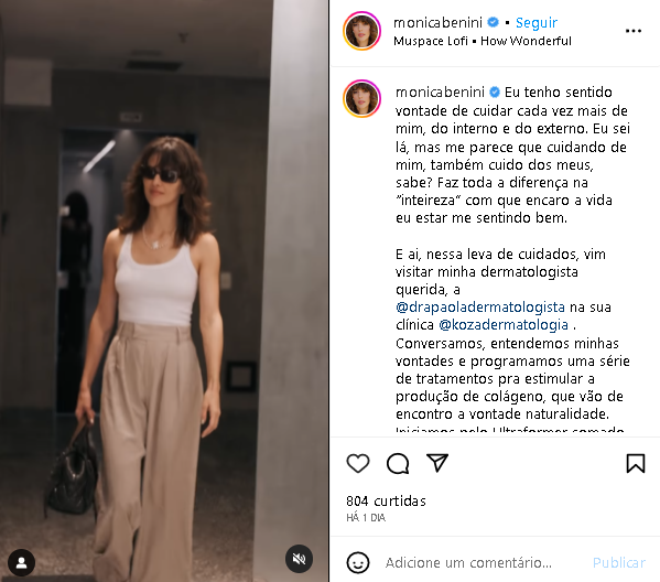 Mônica Benini é a esposa de Junior Lima (Foto: Reprodução/ Instagram)