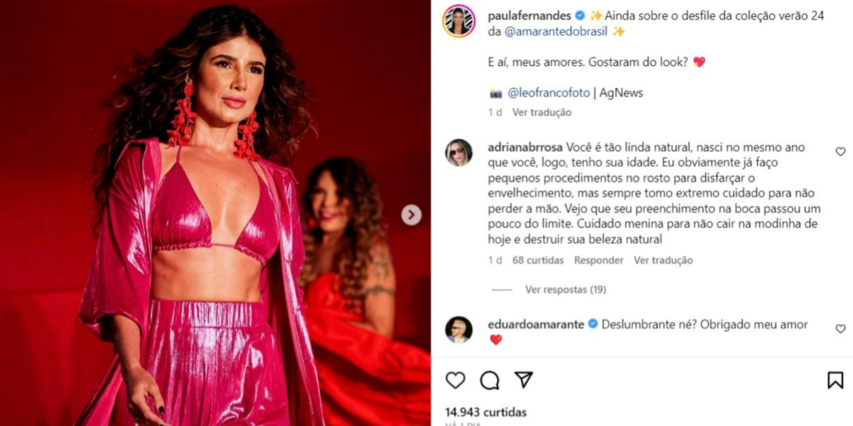 Fãs detonaram aparência de Paula Fernandes (Foto: Reprodução/Instagram/AgNews)