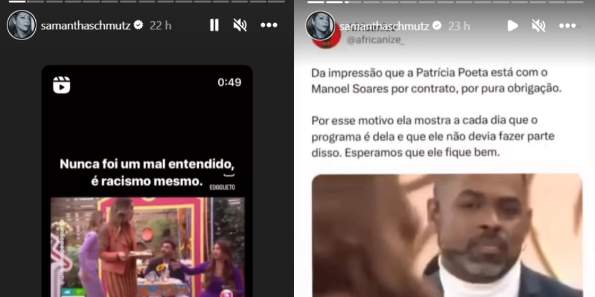 A atriz não poupou as palavras para falar sobre a briga envolvendo os apresentadores (Reprodução: Instagram)