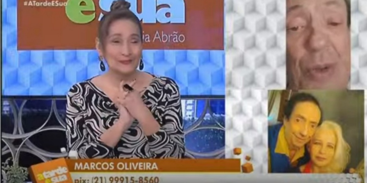 Pix de Marcos Oliveira no "A Tarde é Sua" (Foto: Reprodução/RedeTV!)