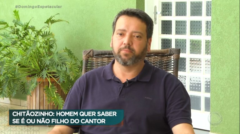 Suposto filho de Chitãozinho fala com o Domingo Espetacular (Foto: Reprodução)