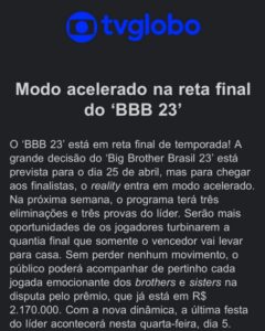  Reality entrará em modo turbo (Foto: Reprodução / Gshow)