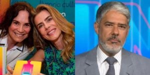 Artista veterana da Globo atacou William Bonner pelas redes sociais (Foto: Reprodução / Montagem TV Foco)