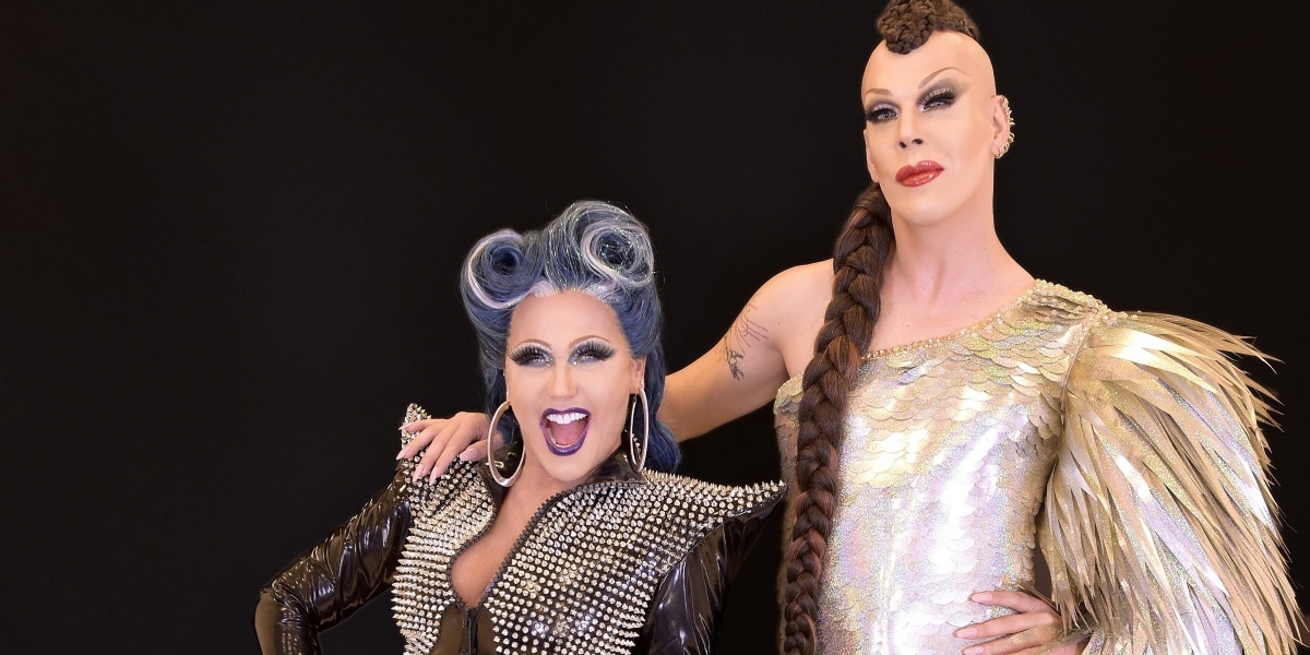 Xuxa e Ikaro Kadoshi no "Caravana das Drags" (Foto: Divulgação/Prime Video)