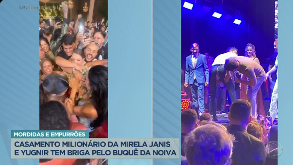 Barraco e calça rasgada foram os pontos altos da festa (Foto Reprodução/PlayPlus)