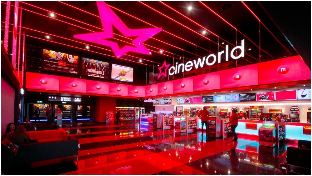 A recepção da rede de cinemas Cineworld - Foto Reprodução Internet