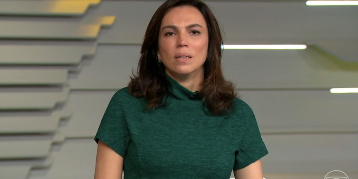 Ana Paula Araújo no Bom Dia Brasil (Foto: Reprodução / Globo)