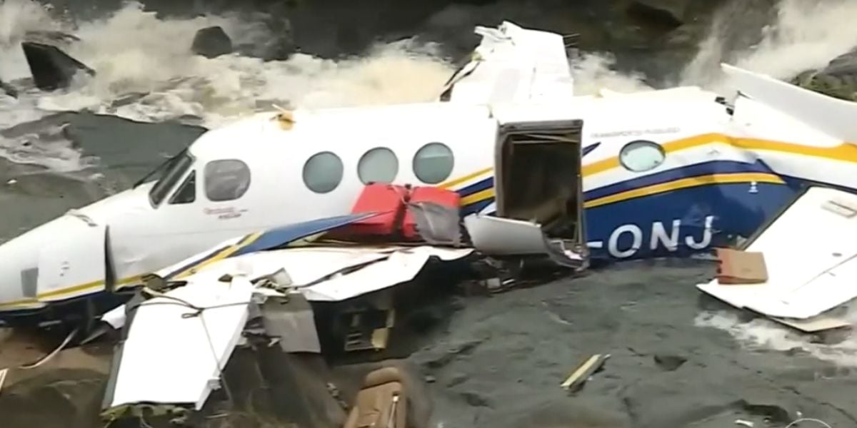 Queda de avião de Marília Mendonça (Foto: Reprodução / Bom Dia Brasil da Globo)