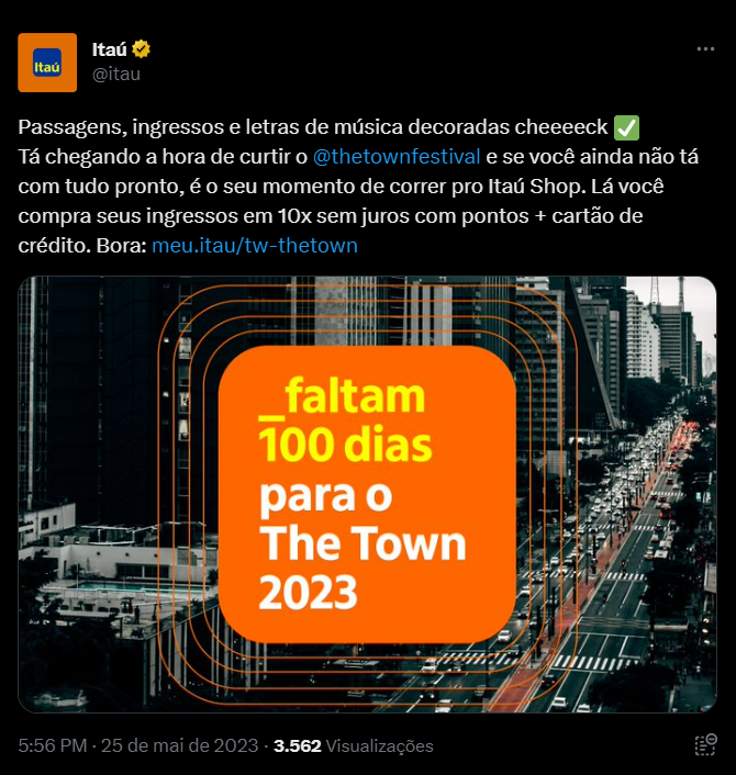 Comunicado do Itaú. Foto: Reprodução/Internet