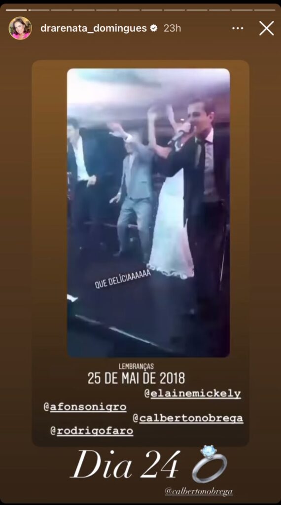 Casamento de Carlos Alberto e Renata Domingues (Foto: Reprodução / Instagram)