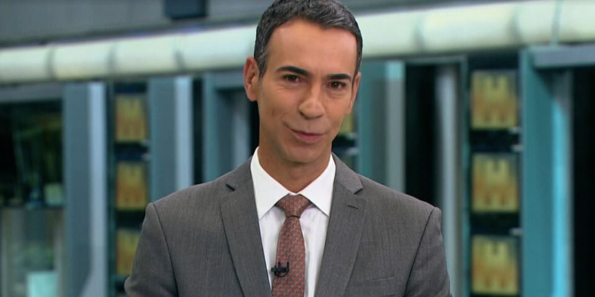 César Tralli no Jornal Hoje (Foto: Reprodução / Globo)