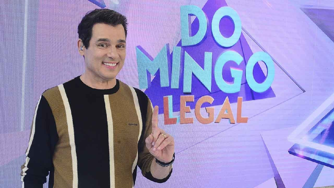 Celso Portiolli sob comando do 'Domingo Legal, no SBT(Foto: Reprodução/ Internet)