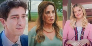 Daniel, Irene e Graça, em Terra e Paixão - Foto Montagem TVFoco