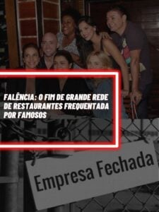 Essa é a rede de restaurantes, frequentada por famosos, que infelizmente foi à falência (Foto - Montagem TV Foco).