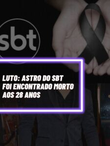 Esse é o astro do SBT que foi encontrado morto em sua casa aos 28 anos (Foto - Montagem TV Foco).