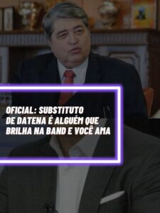 Esse é o substituto oficial de Datena que já brilha na Band (Foto - Montagem TV Foco).