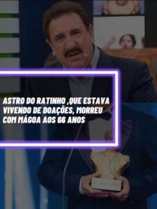 Este é o astro do Ratinho que infelizmente faleceu aos 66 anos com mágoa (Foto - Montagem TV Foco).