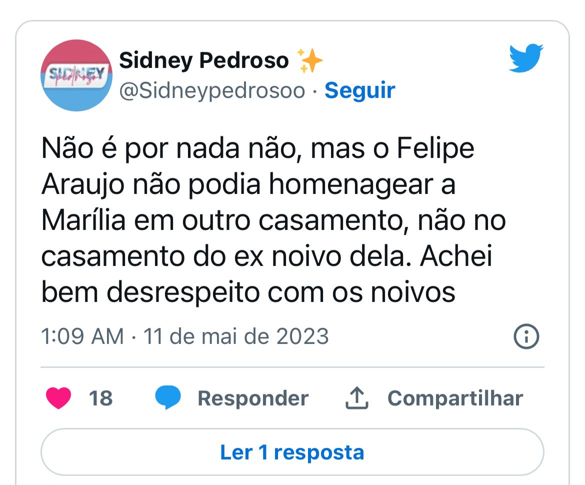 Ex-noivo de Marília Mendonça se casa com famosa, e atitude em cerimônia envolvendo sertaneja choca a todos - Foto Reprodução Twitter 