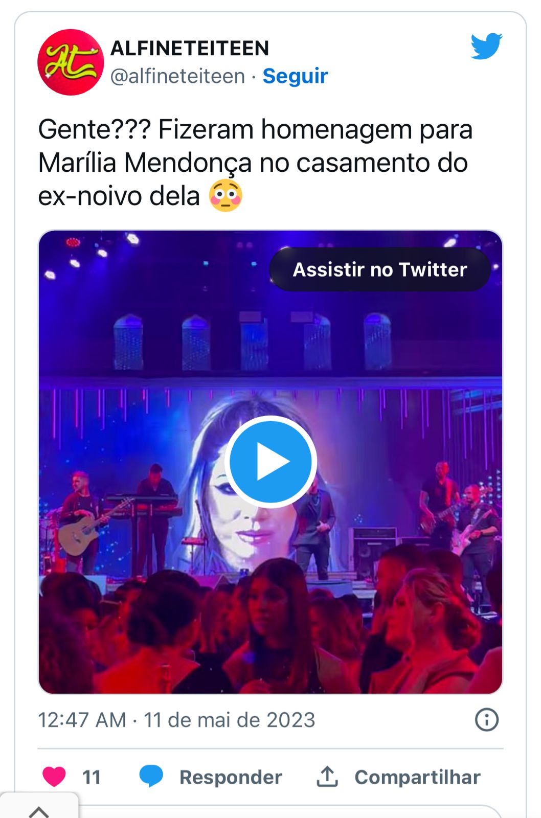 Ex-noivo de Marília Mendonça se casa com famosa, e atitude em cerimônia envolvendo sertaneja choca a todos - Foto Reprodução Twitter 