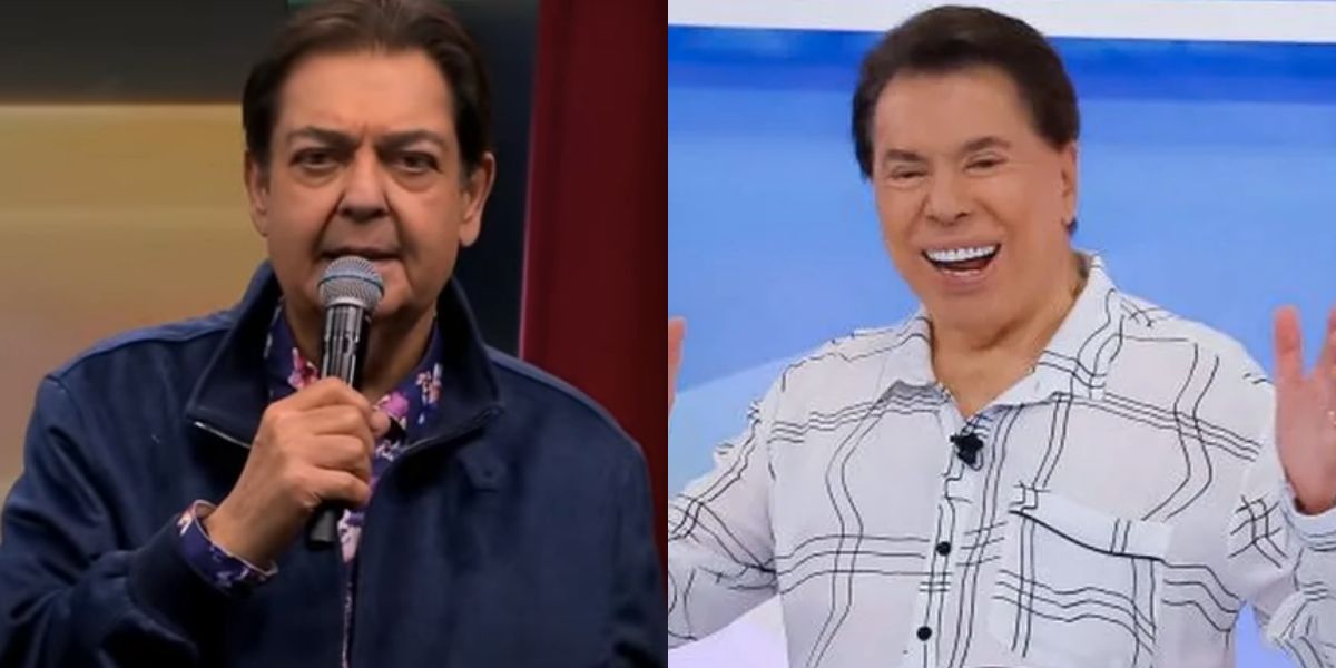 Faustão e Silvio Santos (Foto: Reprodução / Band / SBT)