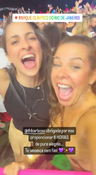 Fernanda Souza e Eduardo Porto curtindo show do Thiaguinho (Foto: Reprodução/ Instagram)