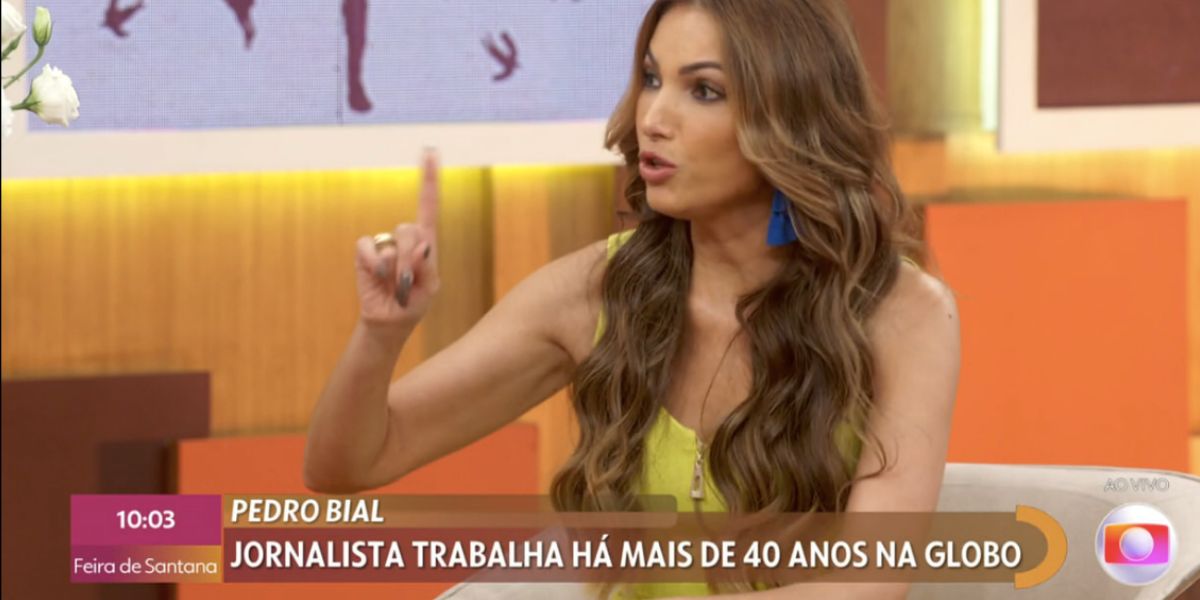 Patrícia Poeta no Encontro (Foto: Reprodução / Globo) 