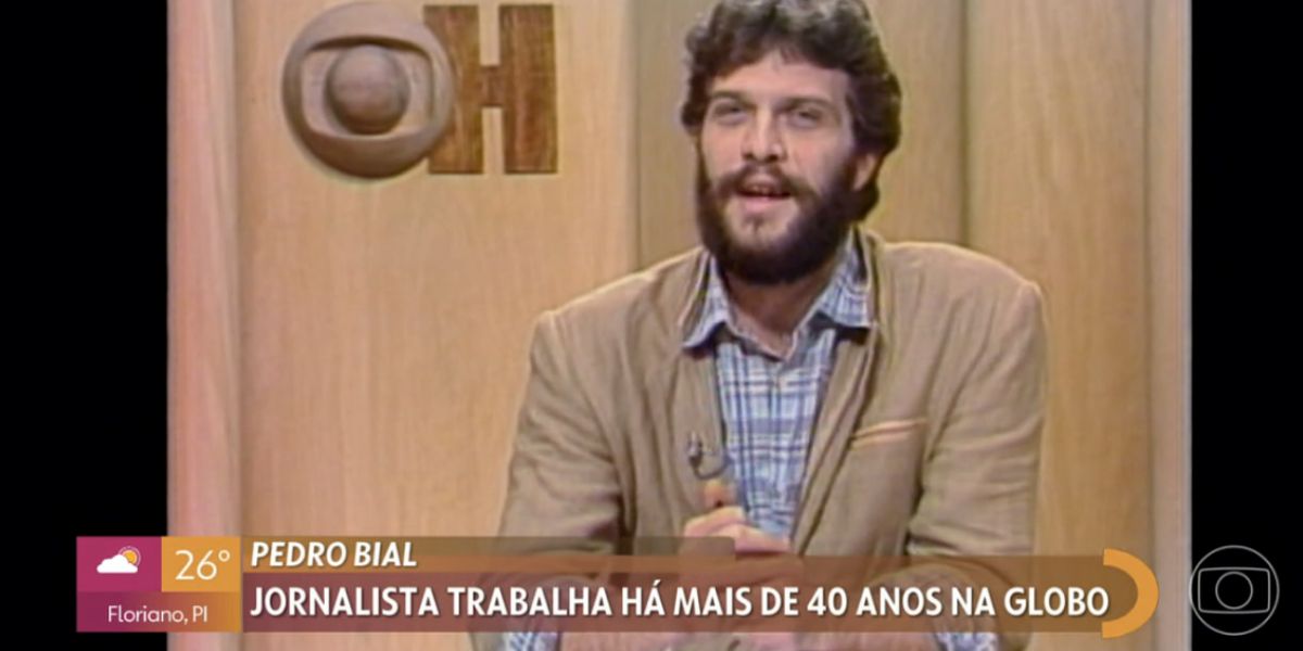 Pedro Bial no Jornal Hoje (Foto: Reprodução / Globo)