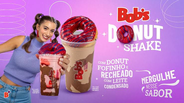 Promoção Donut Shake, do Fast food do Bob's - Foto Reprodução Bob's