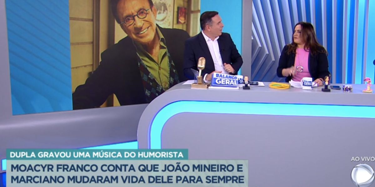 Reinaldo Gottino e Fabíola Reipert falam sobre apresentador (Foto: Reprodução / Record) 