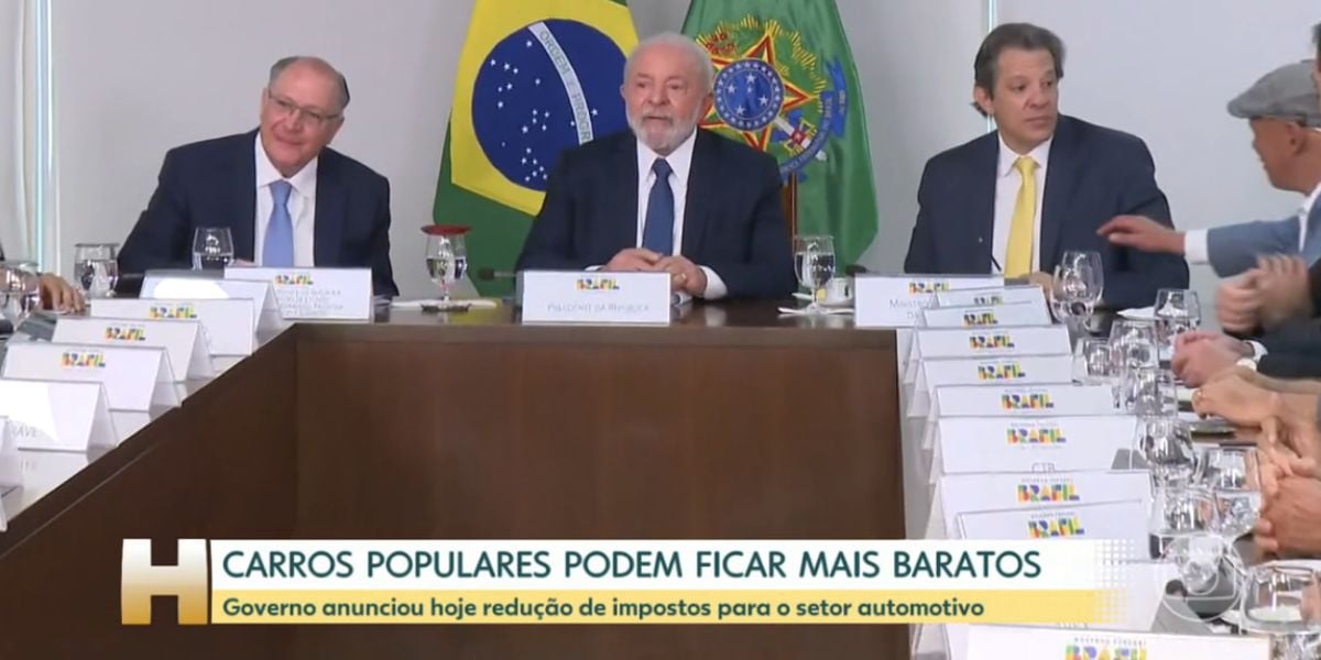 Governo anuncia corte de impostos para reduzir preços de carros (Foto: Reprodução / Jornal Hoje da Globo)