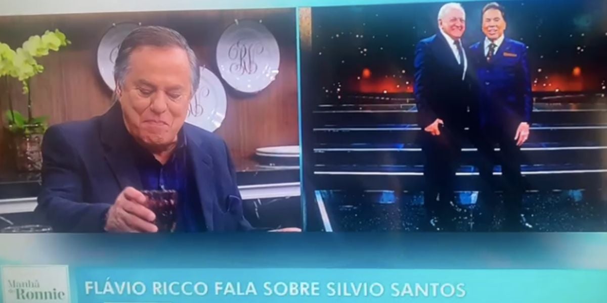 Ronnie Von, Flávio Ricco e Silvio Santos (Foto: Reprodução / RedeTV!)