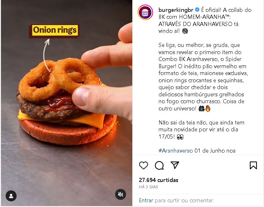 Sanduíche com aparência bizarra - Foto Reprodução Instagram