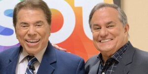 Silvio Santos e Ronnie Von (Foto: Reprodução / SBT)