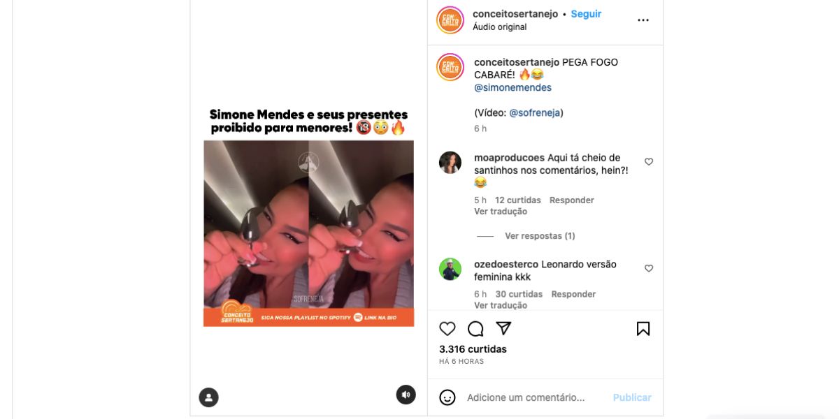 Simone Mendes mostra brinquedo sexual (Foto: Reprodução / Instagram) 