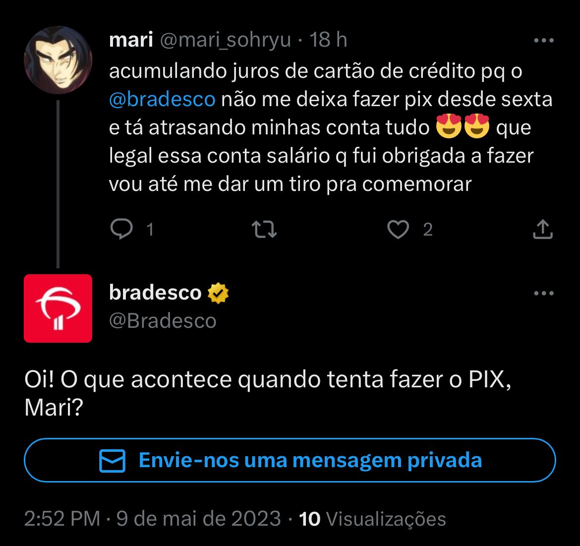 Situação do Bradesco enfurece clientes HOJE (09) - Foto Reprodução Twitter